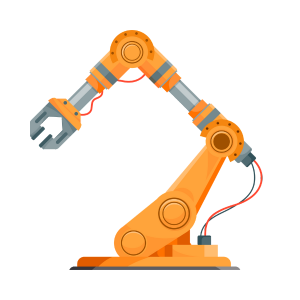 Robotic production cell for metal machining