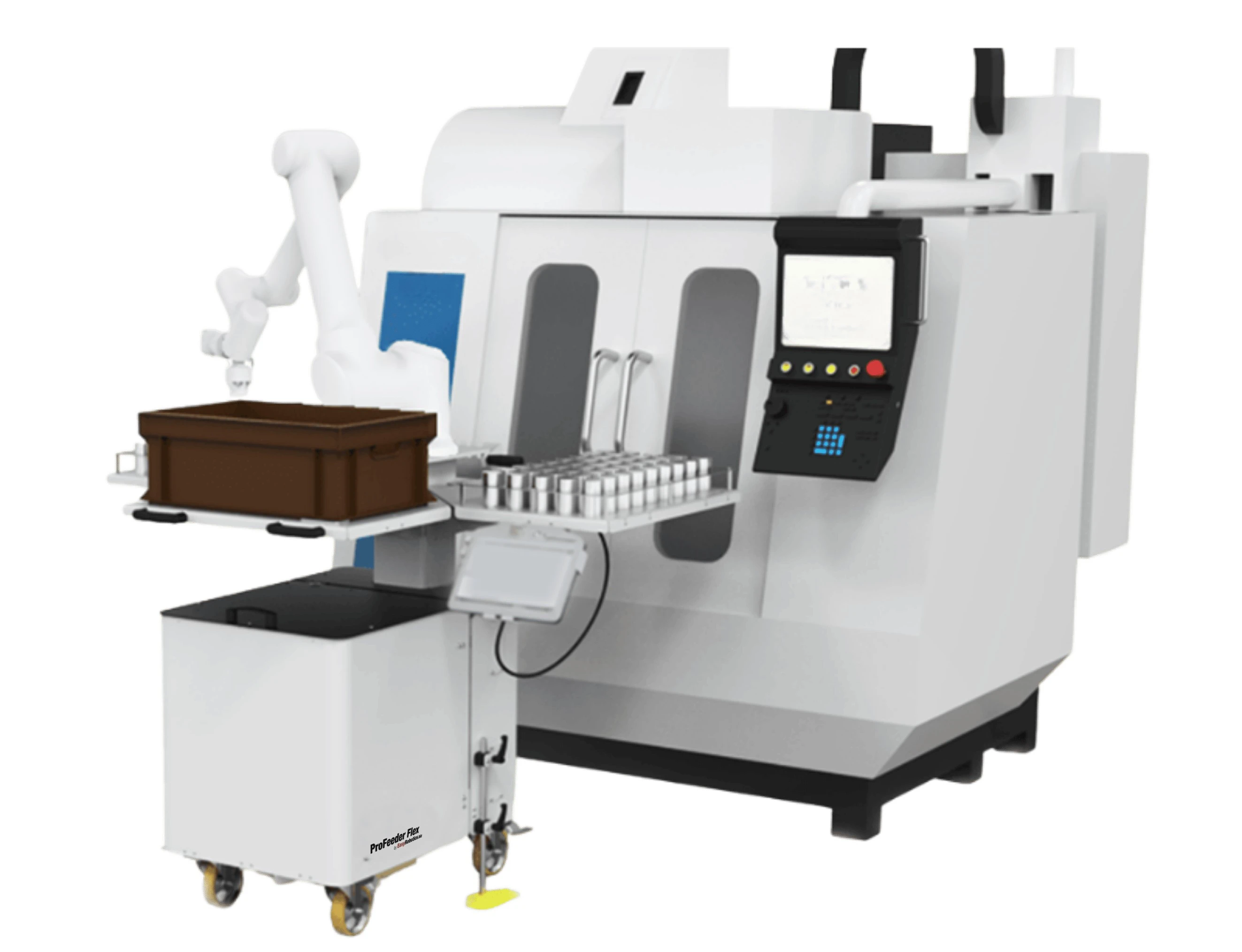 CNC automation system with robotic loading solution