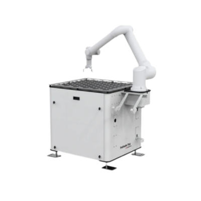 Robotic arm performing precision pick-and-place task